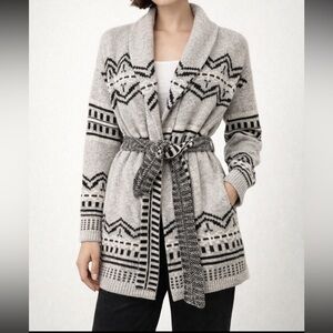 NWT Rachel Roy Cardigan Wrap Aztec Geometric